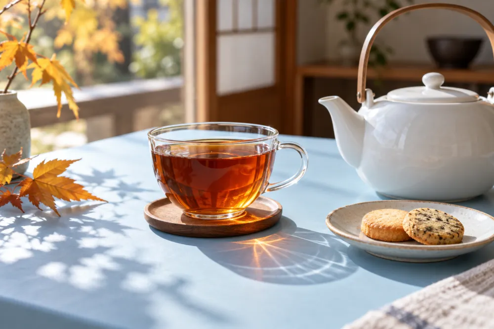 香りを楽しむ紅茶とティーポット